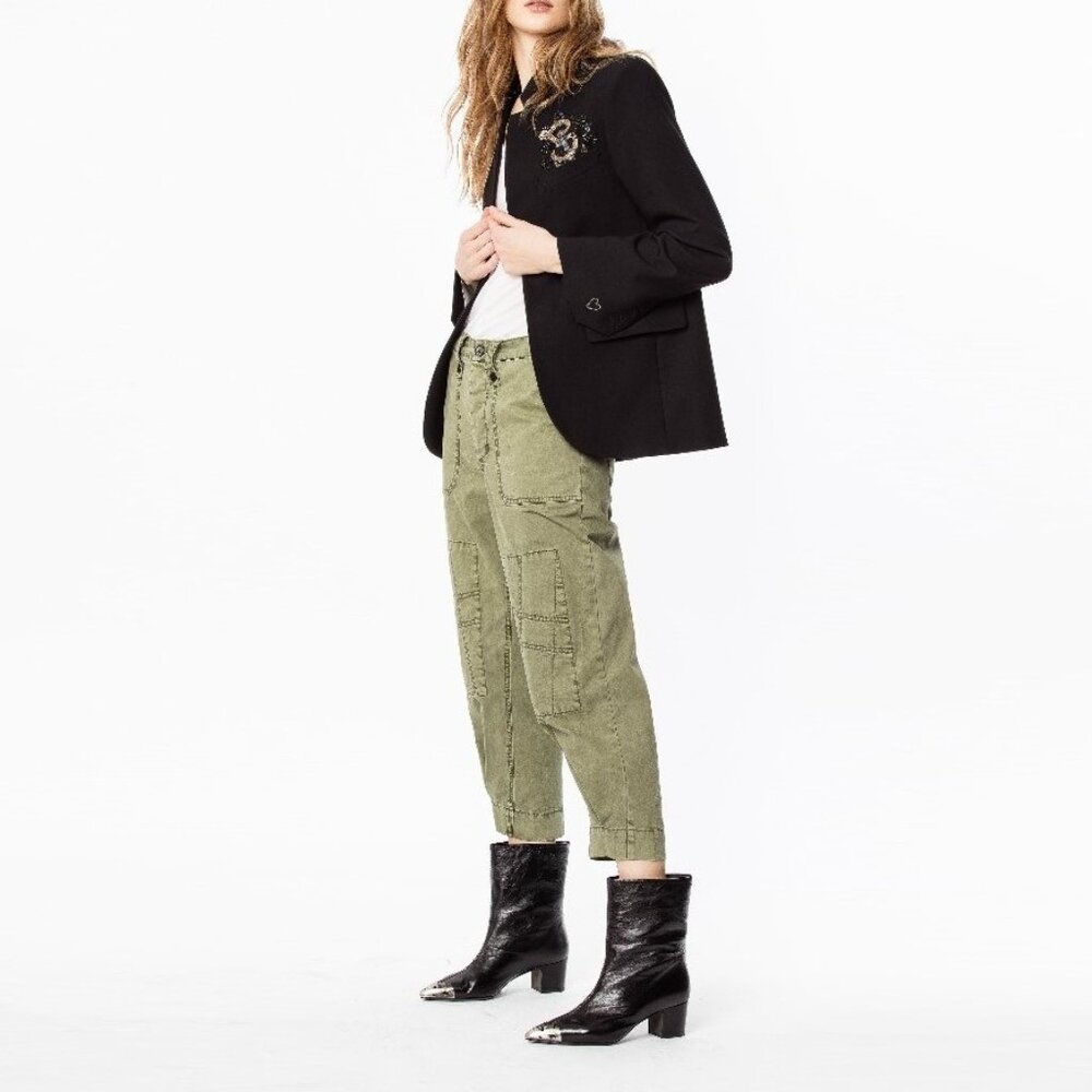 NWT - Zadig & Voltaire Very Multi Jacket BLACK 💕